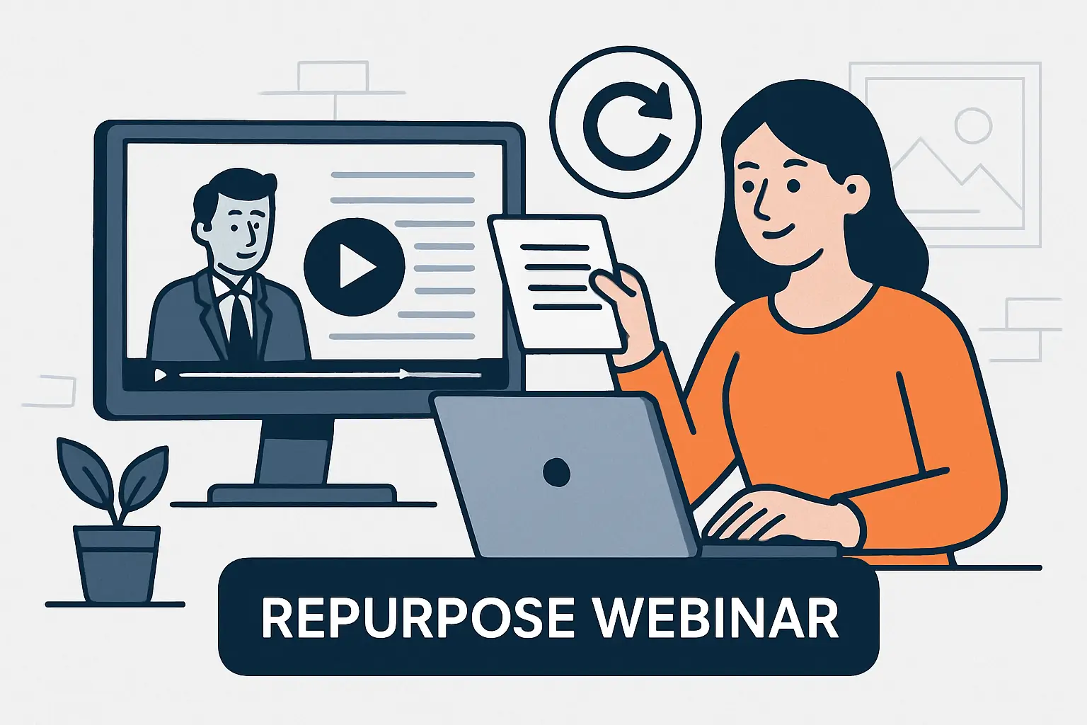 89% of marketers repurpose webinar recordings into blogs