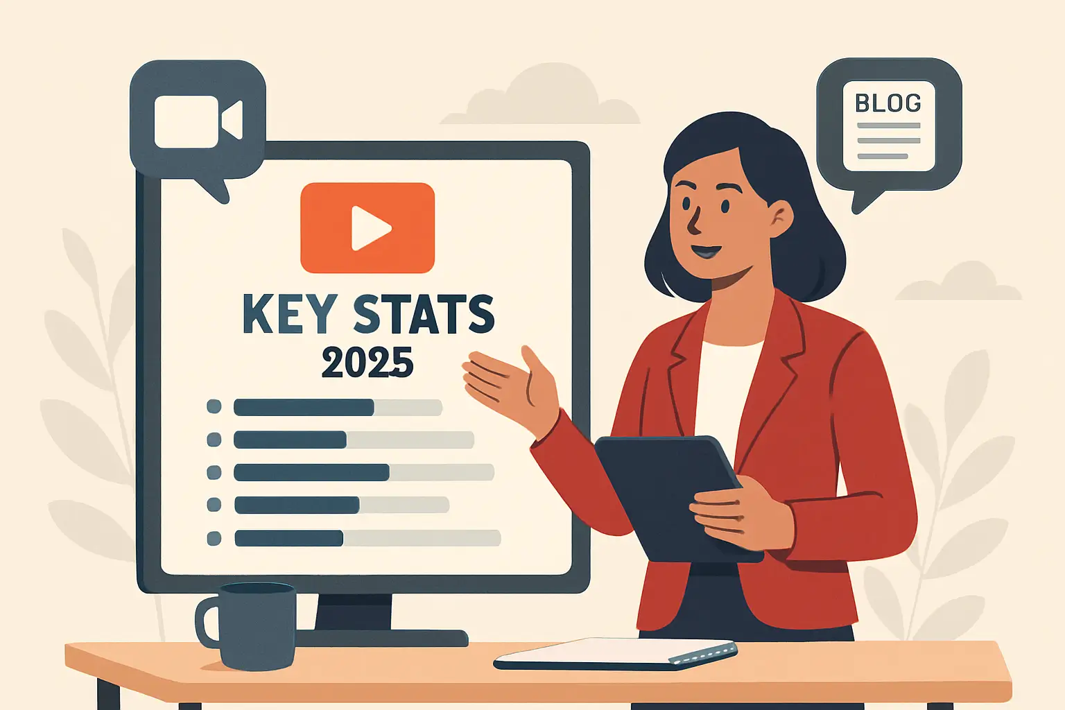 5 key stats diagram for video to blog generation