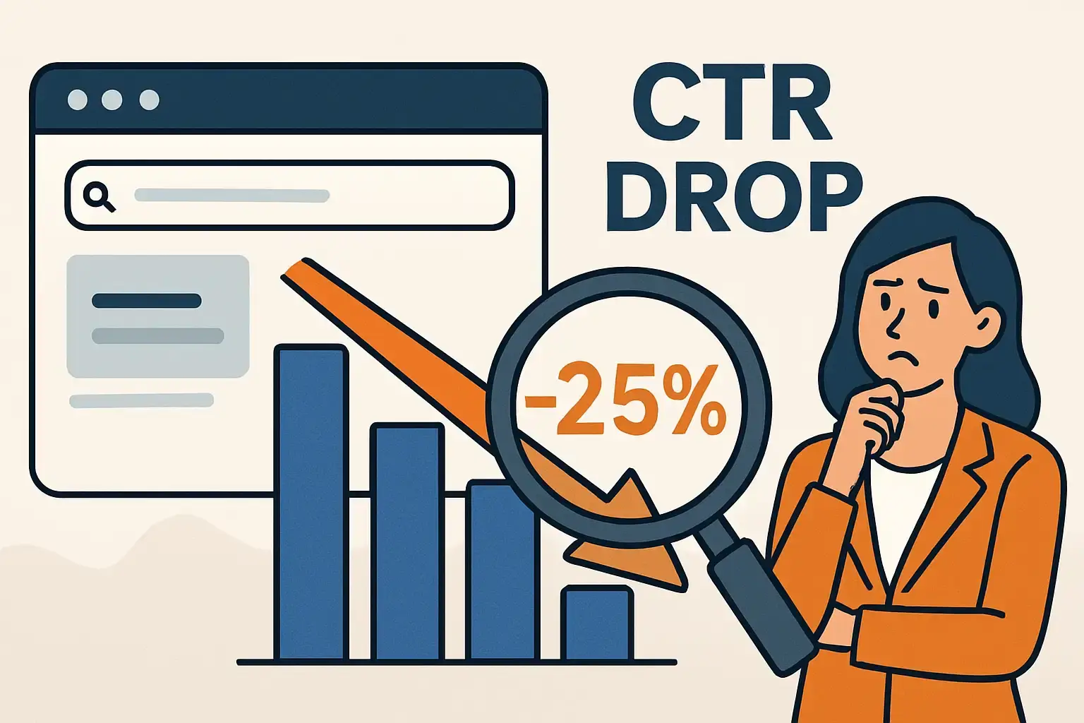 Stat #2: Traditional Organic Click-Through Rates (CTR) Can Drop by 25% Due to AEO