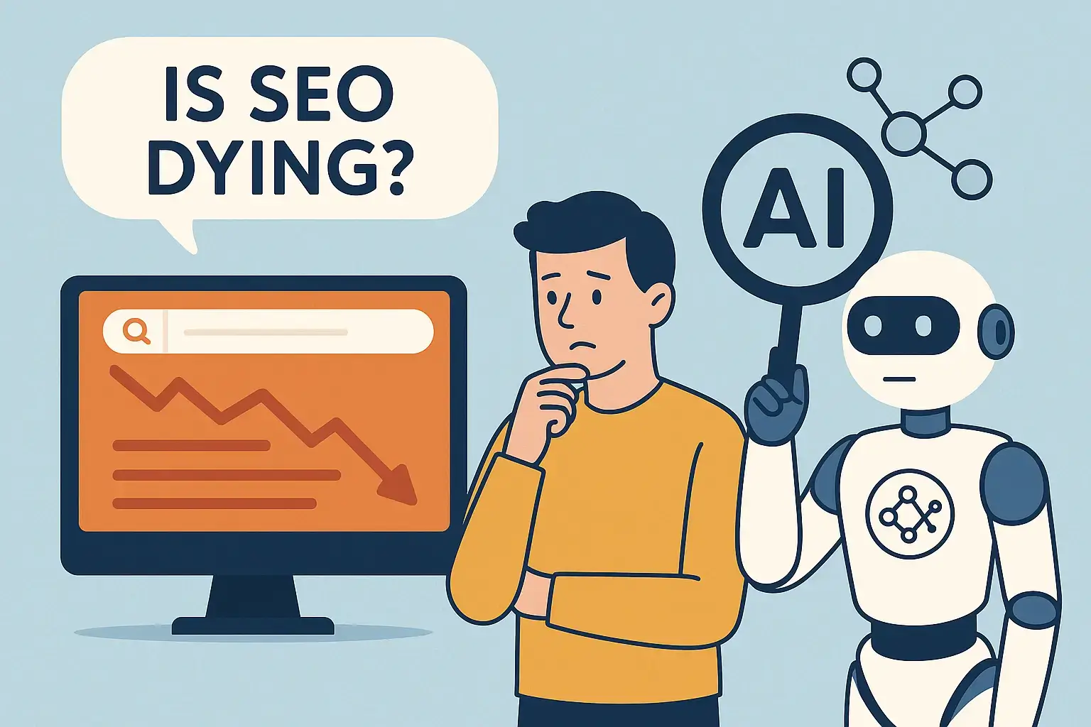 Man unhappy with SEO dying due to AI
