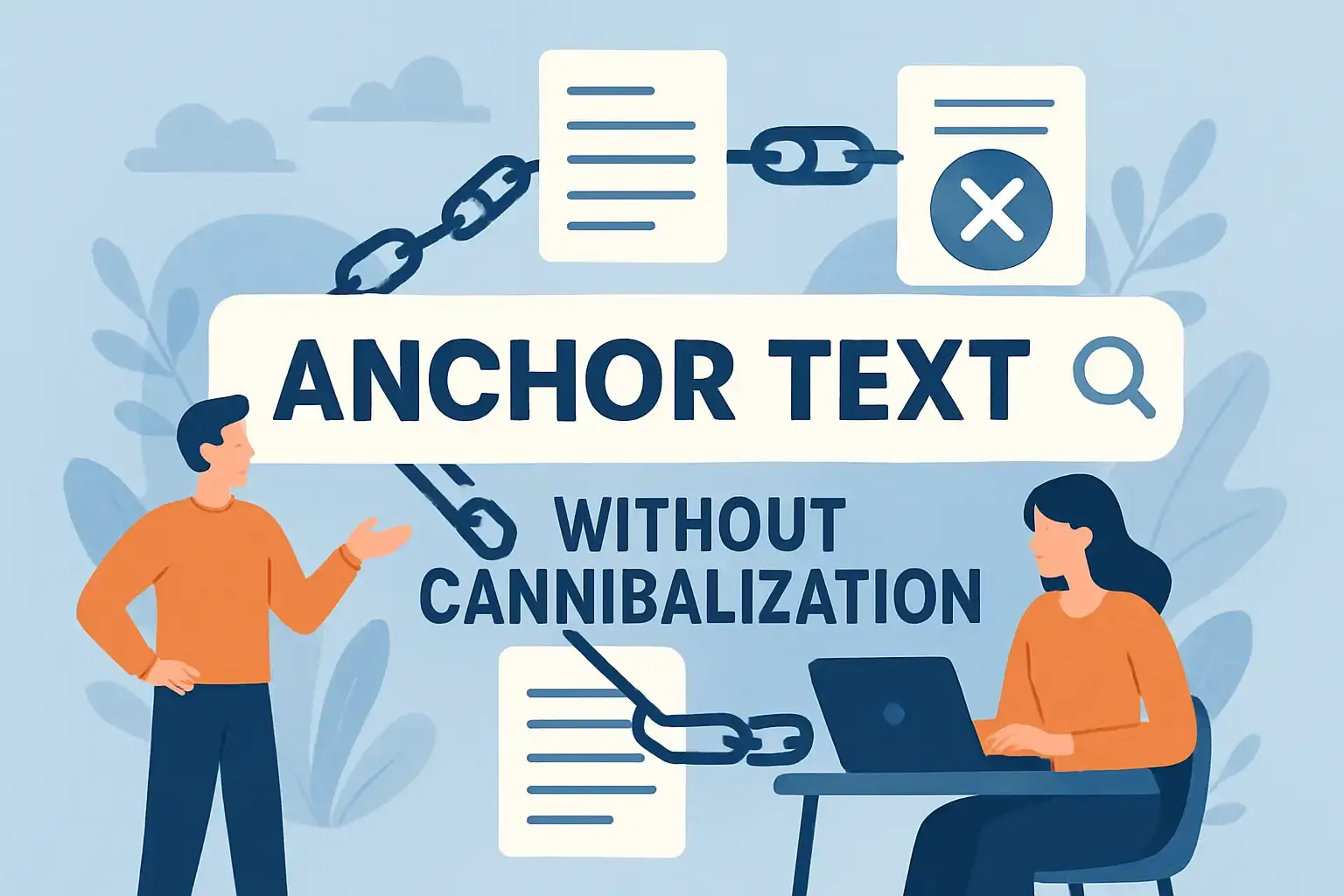 Anchor text strategy without cannibalization