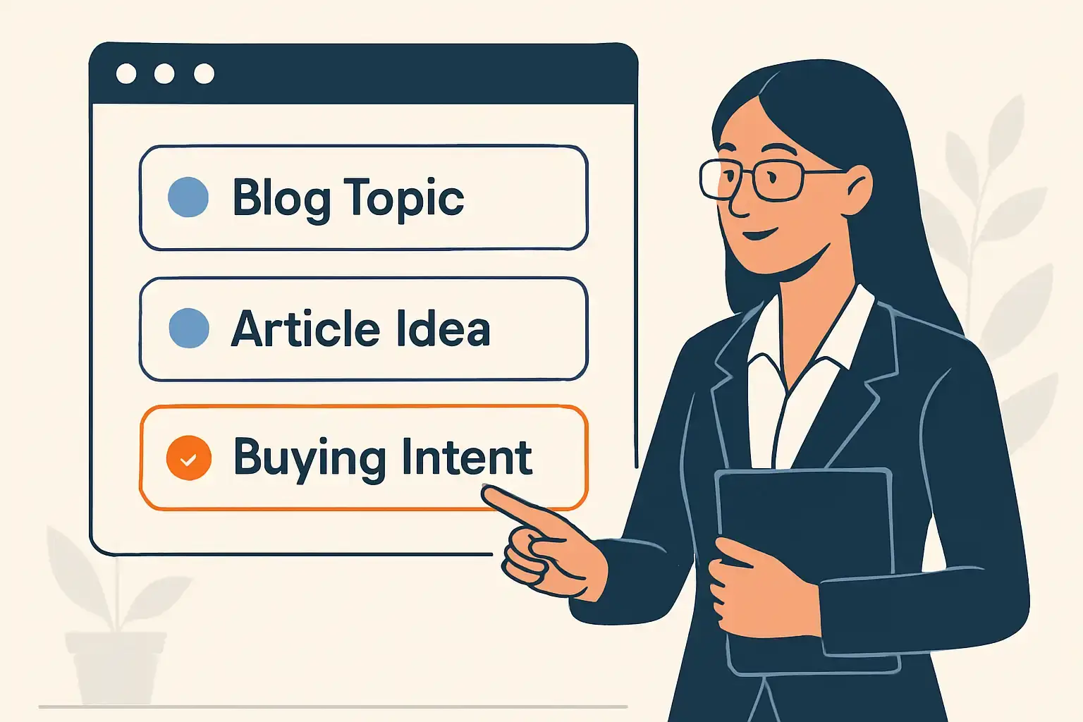 Choose Topics with Buying Intent