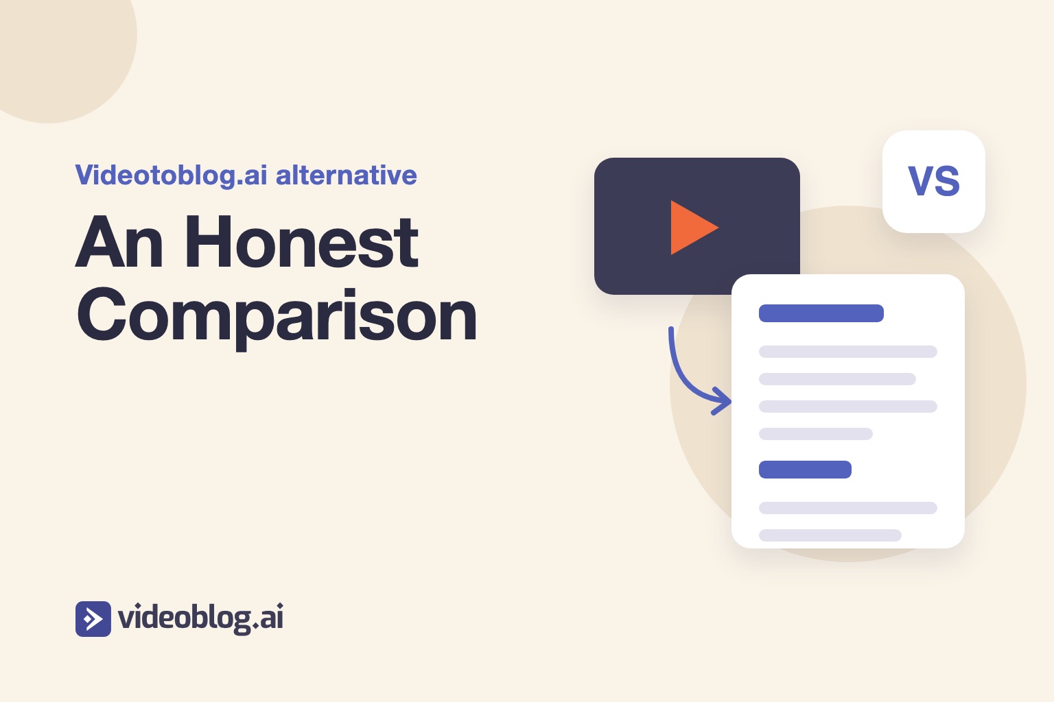 Videotoblog.ai alternative comparison